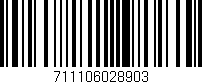 Código de barras (EAN, GTIN, SKU, ISBN): '711106028903'