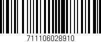 Código de barras (EAN, GTIN, SKU, ISBN): '711106028910'