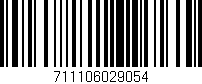 Código de barras (EAN, GTIN, SKU, ISBN): '711106029054'