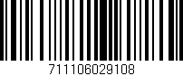 Código de barras (EAN, GTIN, SKU, ISBN): '711106029108'