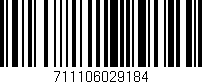 Código de barras (EAN, GTIN, SKU, ISBN): '711106029184'
