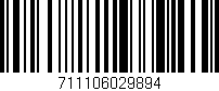 Código de barras (EAN, GTIN, SKU, ISBN): '711106029894'
