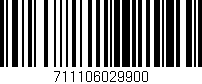 Código de barras (EAN, GTIN, SKU, ISBN): '711106029900'