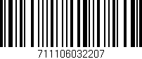 Código de barras (EAN, GTIN, SKU, ISBN): '711106032207'