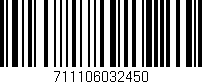 Código de barras (EAN, GTIN, SKU, ISBN): '711106032450'