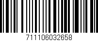 Código de barras (EAN, GTIN, SKU, ISBN): '711106032658'