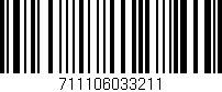 Código de barras (EAN, GTIN, SKU, ISBN): '711106033211'