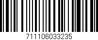 Código de barras (EAN, GTIN, SKU, ISBN): '711106033235'