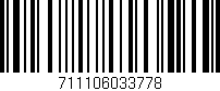 Código de barras (EAN, GTIN, SKU, ISBN): '711106033778'