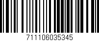 Código de barras (EAN, GTIN, SKU, ISBN): '711106035345'