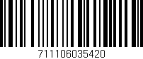 Código de barras (EAN, GTIN, SKU, ISBN): '711106035420'