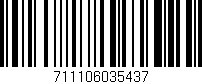 Código de barras (EAN, GTIN, SKU, ISBN): '711106035437'