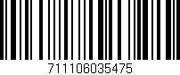 Código de barras (EAN, GTIN, SKU, ISBN): '711106035475'