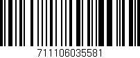Código de barras (EAN, GTIN, SKU, ISBN): '711106035581'
