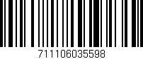 Código de barras (EAN, GTIN, SKU, ISBN): '711106035598'