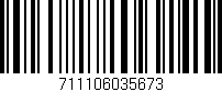 Código de barras (EAN, GTIN, SKU, ISBN): '711106035673'