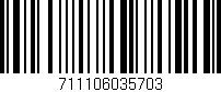 Código de barras (EAN, GTIN, SKU, ISBN): '711106035703'