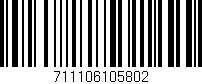 Código de barras (EAN, GTIN, SKU, ISBN): '711106105802'