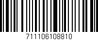 Código de barras (EAN, GTIN, SKU, ISBN): '711106108810'