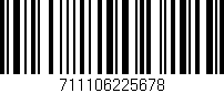 Código de barras (EAN, GTIN, SKU, ISBN): '711106225678'