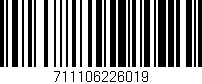 Código de barras (EAN, GTIN, SKU, ISBN): '711106226019'
