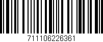 Código de barras (EAN, GTIN, SKU, ISBN): '711106226361'