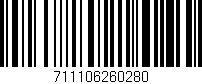 Código de barras (EAN, GTIN, SKU, ISBN): '711106260280'
