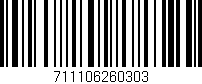 Código de barras (EAN, GTIN, SKU, ISBN): '711106260303'