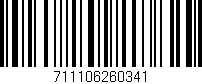 Código de barras (EAN, GTIN, SKU, ISBN): '711106260341'