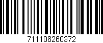 Código de barras (EAN, GTIN, SKU, ISBN): '711106260372'