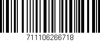 Código de barras (EAN, GTIN, SKU, ISBN): '711106266718'