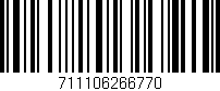 Código de barras (EAN, GTIN, SKU, ISBN): '711106266770'