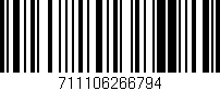 Código de barras (EAN, GTIN, SKU, ISBN): '711106266794'