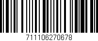 Código de barras (EAN, GTIN, SKU, ISBN): '711106270678'