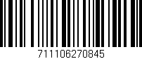 Código de barras (EAN, GTIN, SKU, ISBN): '711106270845'