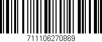 Código de barras (EAN, GTIN, SKU, ISBN): '711106270869'