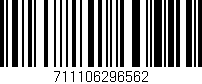 Código de barras (EAN, GTIN, SKU, ISBN): '711106296562'