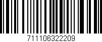 Código de barras (EAN, GTIN, SKU, ISBN): '711106322209'