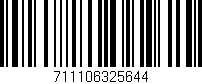 Código de barras (EAN, GTIN, SKU, ISBN): '711106325644'