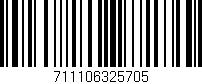 Código de barras (EAN, GTIN, SKU, ISBN): '711106325705'