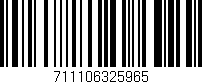 Código de barras (EAN, GTIN, SKU, ISBN): '711106325965'