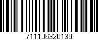 Código de barras (EAN, GTIN, SKU, ISBN): '711106326139'