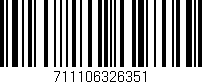 Código de barras (EAN, GTIN, SKU, ISBN): '711106326351'