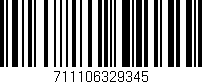 Código de barras (EAN, GTIN, SKU, ISBN): '711106329345'