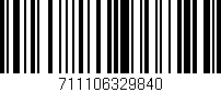 Código de barras (EAN, GTIN, SKU, ISBN): '711106329840'