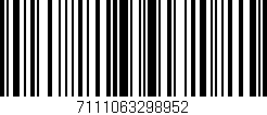 Código de barras (EAN, GTIN, SKU, ISBN): '7111063298952'
