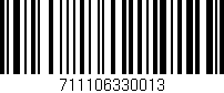 Código de barras (EAN, GTIN, SKU, ISBN): '711106330013'