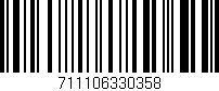 Código de barras (EAN, GTIN, SKU, ISBN): '711106330358'