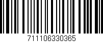 Código de barras (EAN, GTIN, SKU, ISBN): '711106330365'