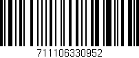 Código de barras (EAN, GTIN, SKU, ISBN): '711106330952'